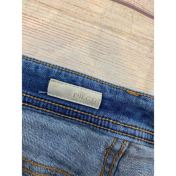 Pilcro And Letterpress Women's Slim Boyfriend Crop Jeans - 26 - Picture 8 of 12